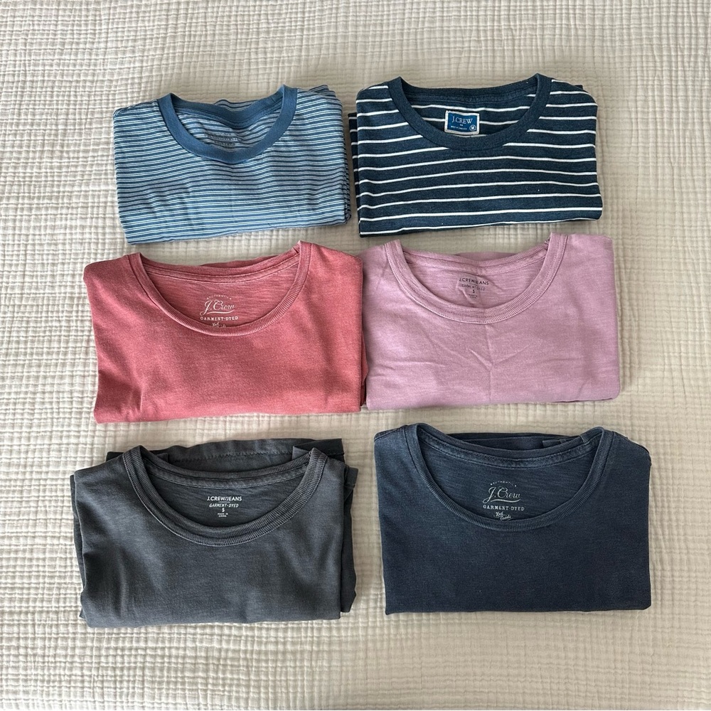 J. Crew Lot of 6 T Shirts Small